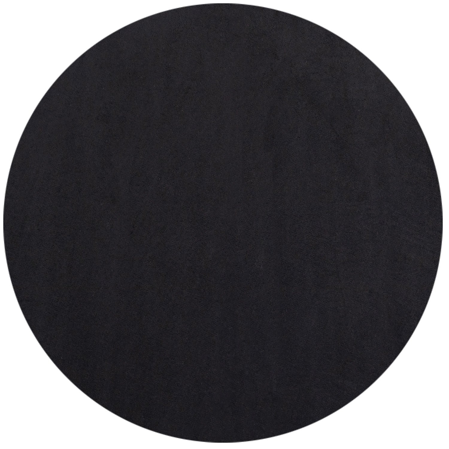 Tapis Rond lavable à poils doux - Noir – STUDIO DECO