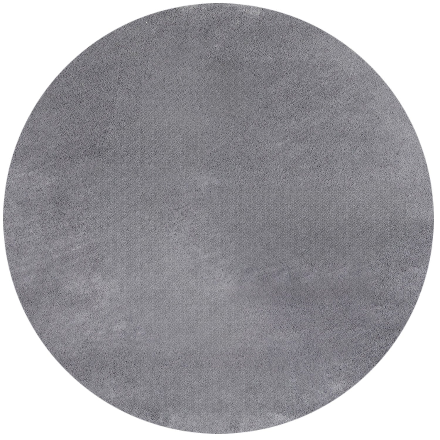 Tapis Rond lavable à poils doux - Gris foncé – STUDIO DECO