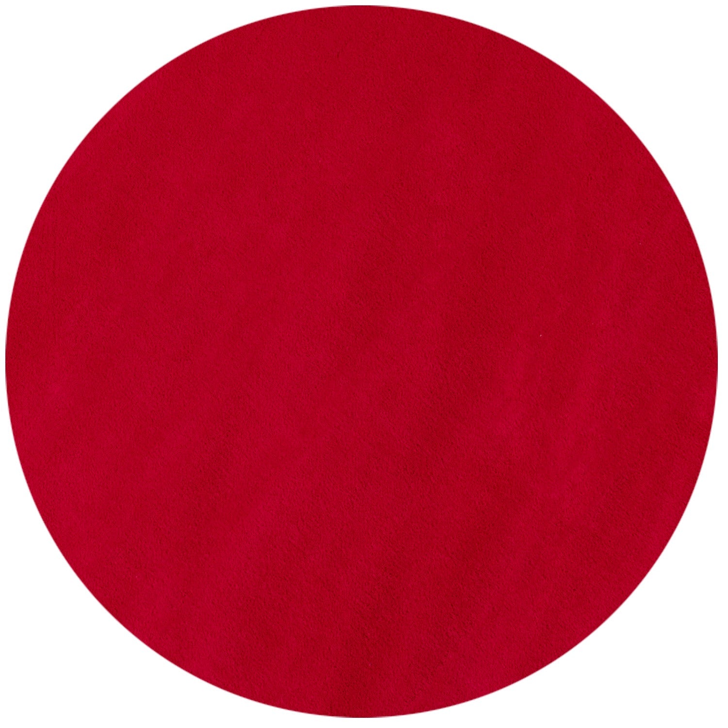 Tapis Rond lavable à poils doux - Rouge – STUDIO DECO