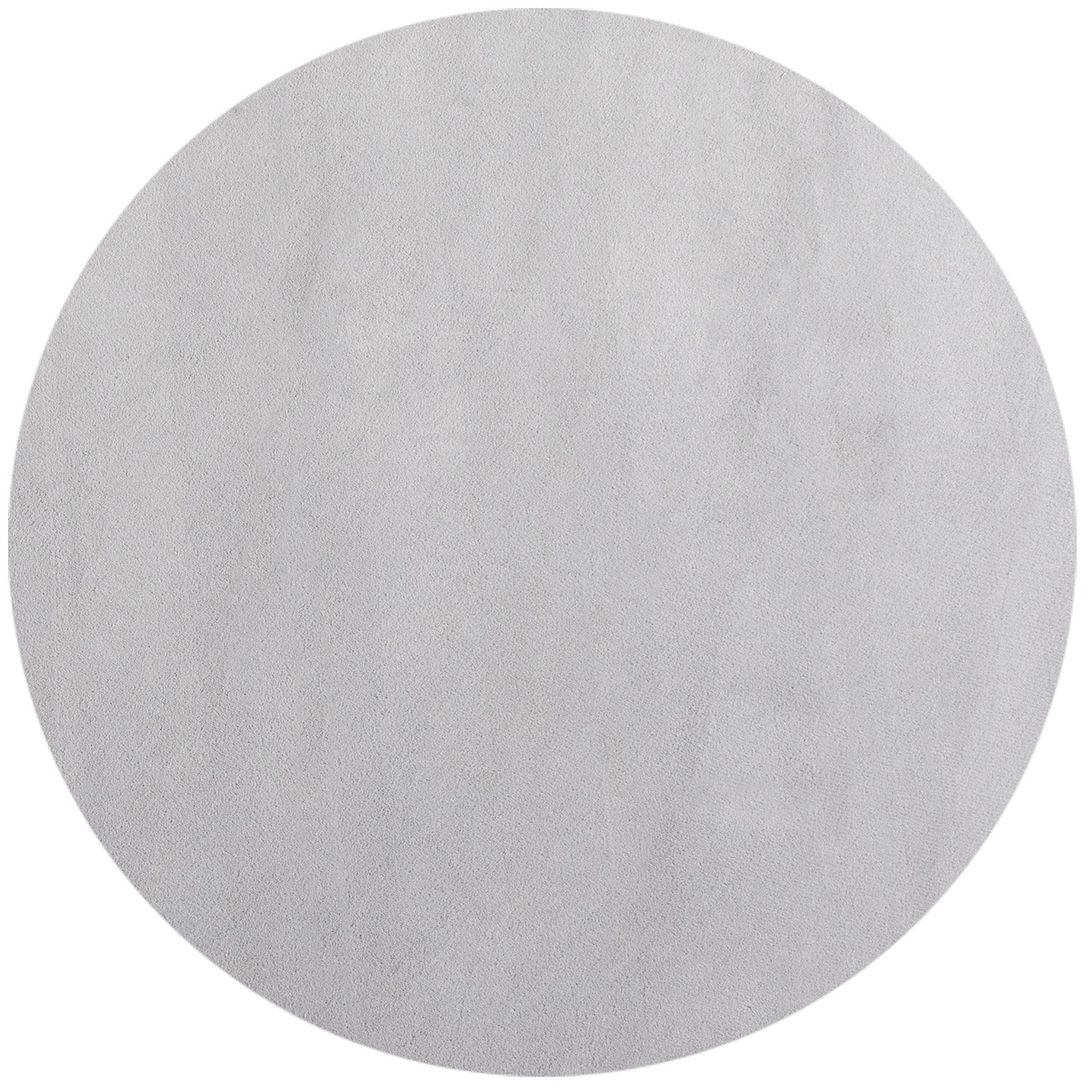 Tapis Rond lavable à poils doux - Gris Argent – STUDIO DECO
