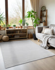 Tapis Lavable à poils doux - Gris Argent – STUDIO DECO