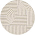 Tapis rond à relief Lena - Crème – STUDIO DECO