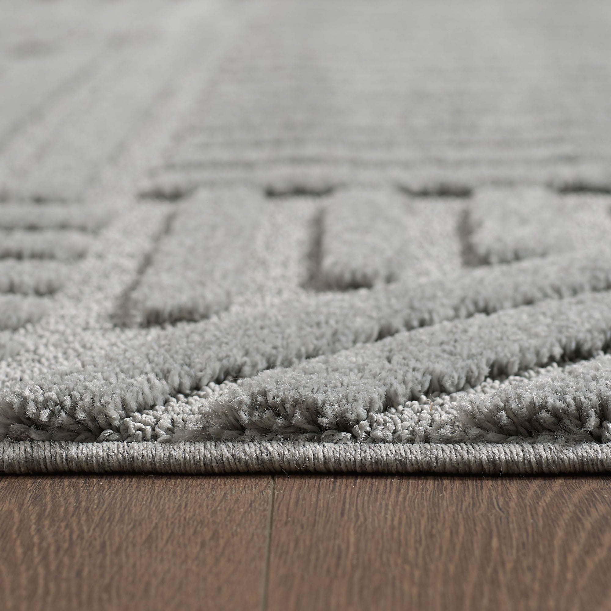 Tapis rond à relief Lena - Gris – STUDIO DECO