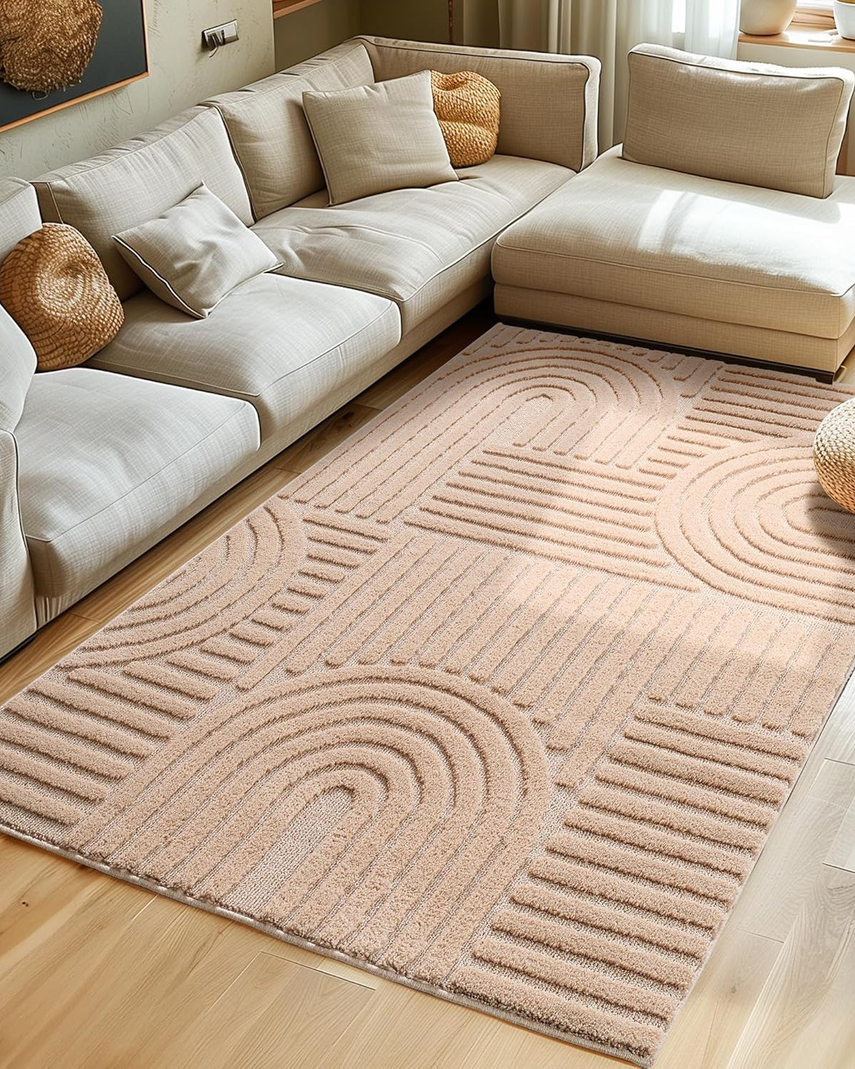 Tapis à relief Lena - Rose – STUDIO DECO