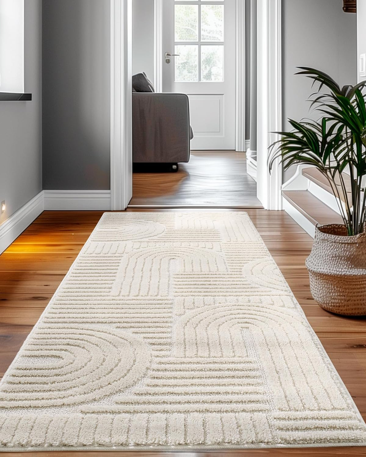 Tapis à relief Lena - Crème – STUDIO DECO