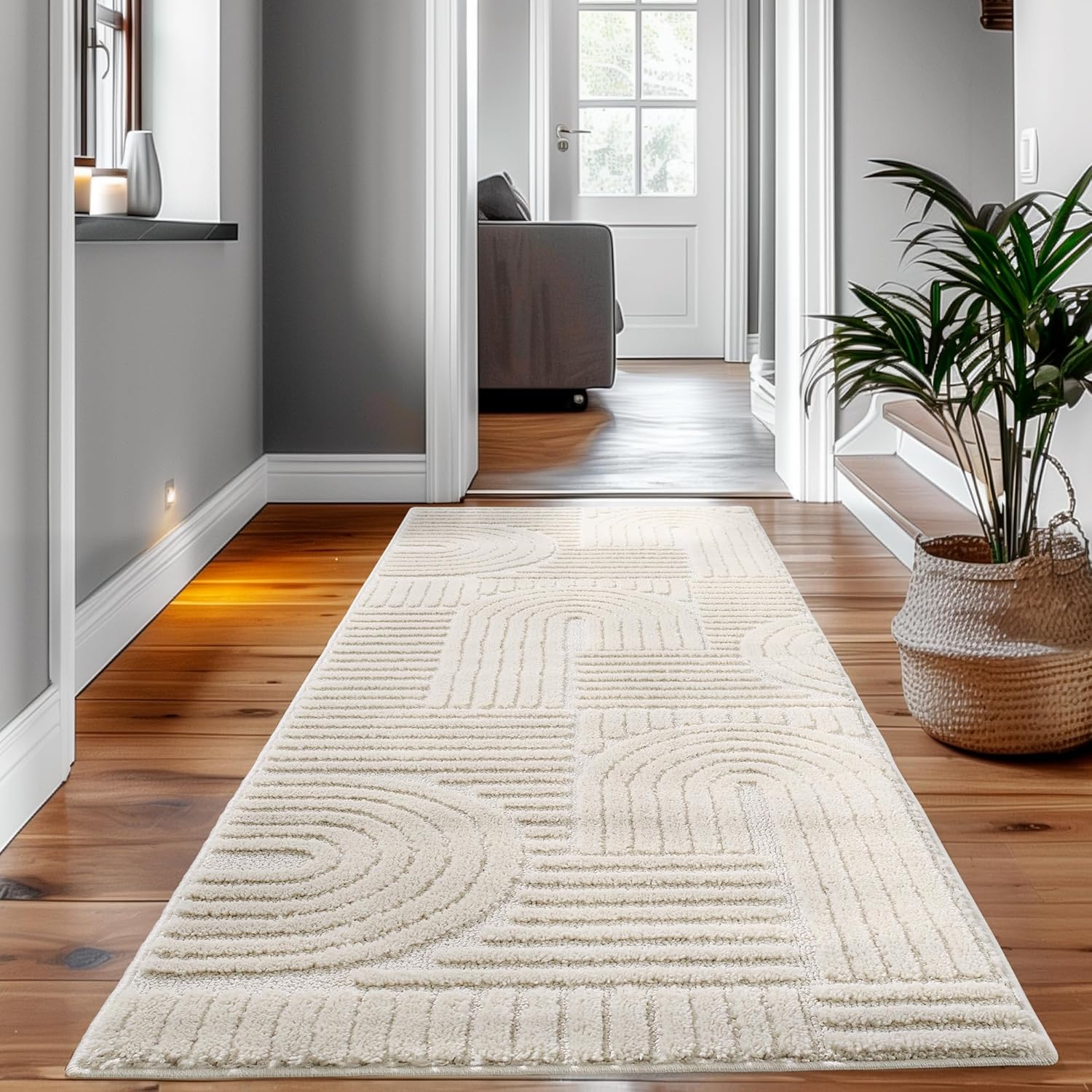 Tapis à relief Lena - Crème – STUDIO DECO