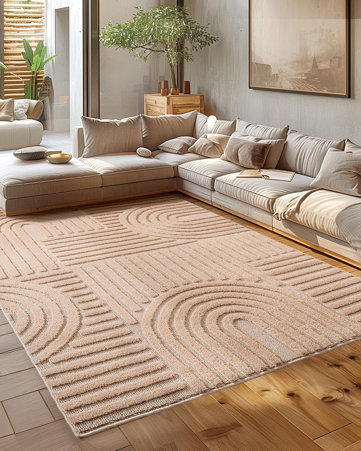 Tapis à relief Lena - Rose – STUDIO DECO