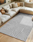 Tapis à relief Lena - Gris – STUDIO DECO