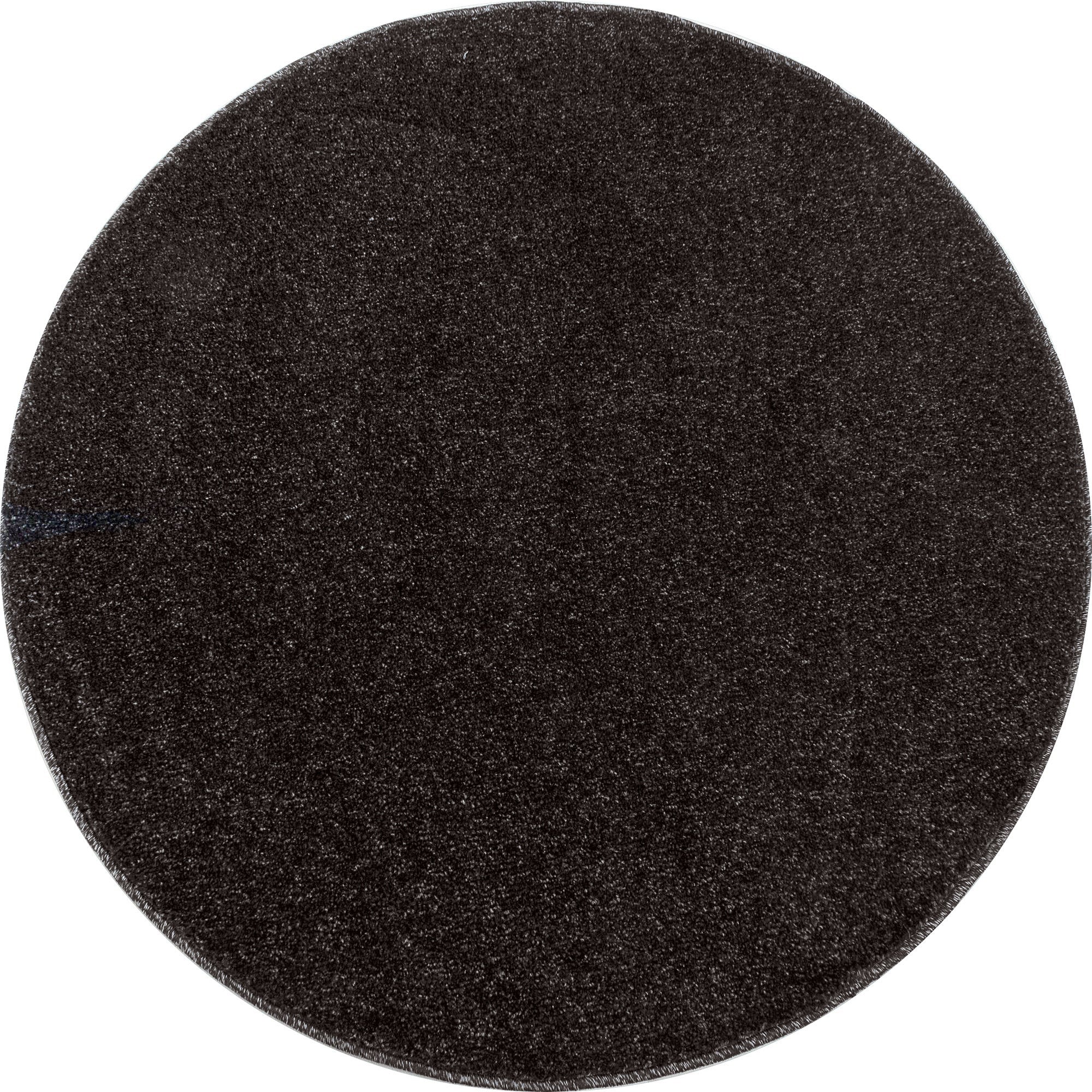 Tapis Uni Rond à poils courts - Anthracite – STUDIO DECO