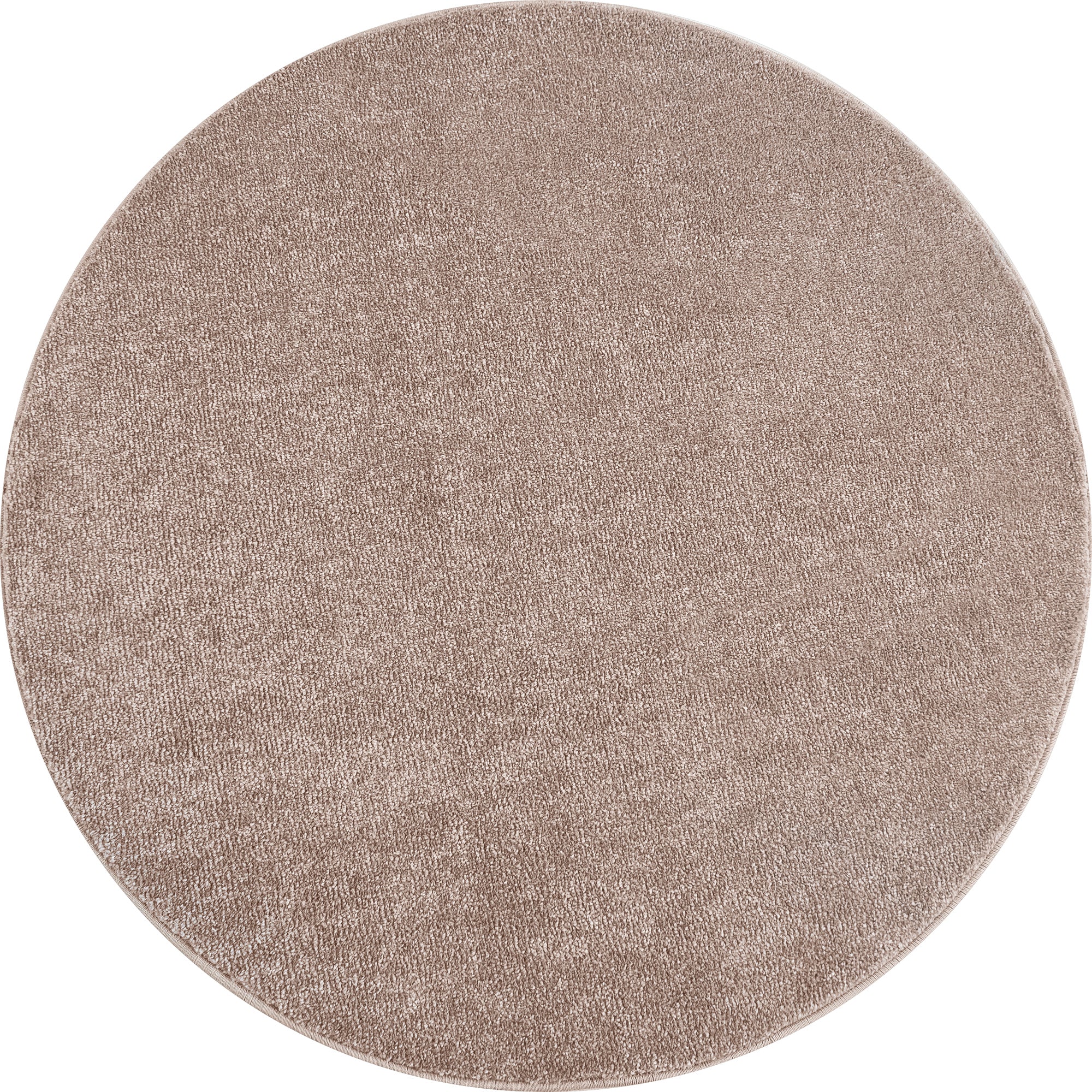 Tapis Uni Rond à poils courts - Beige – STUDIO DECO