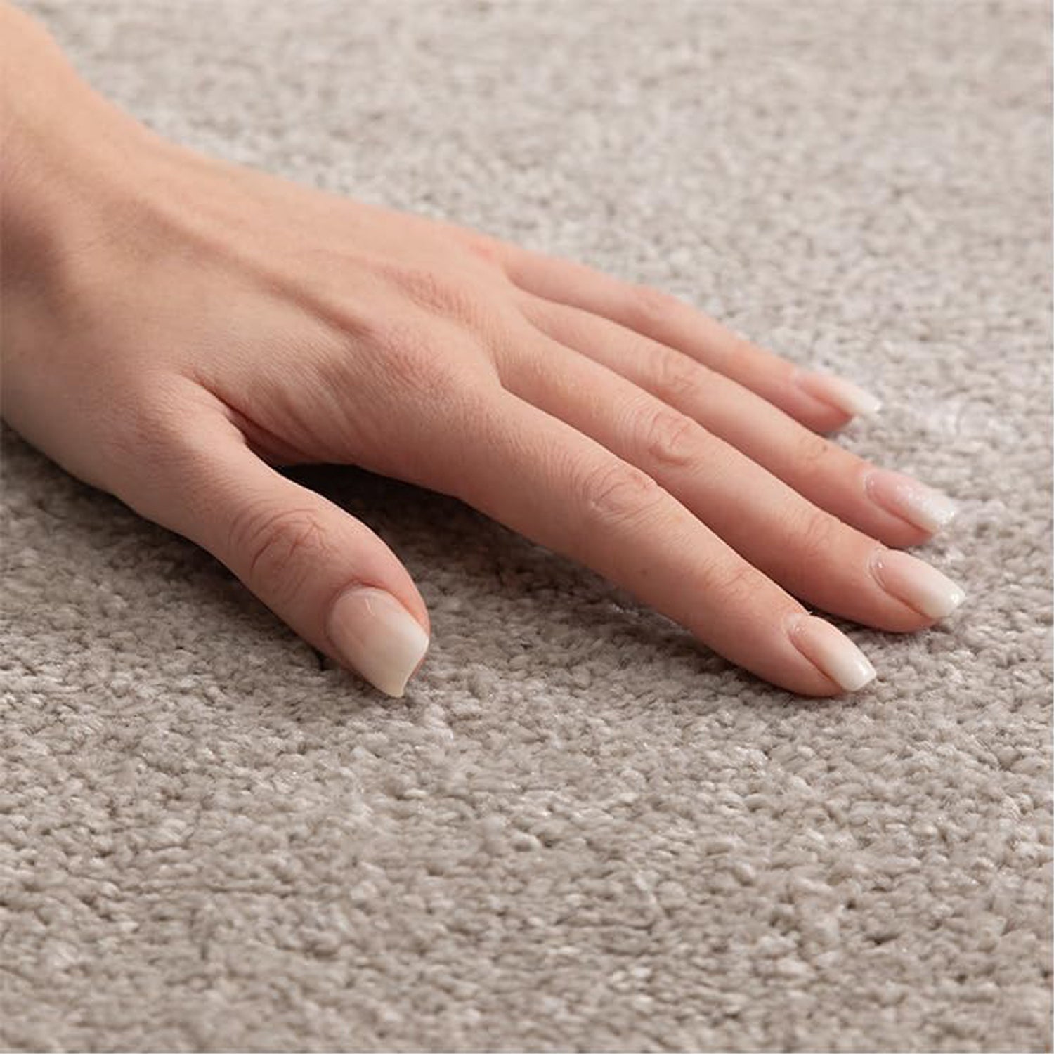 Tapis Uni Rond à poils courts - Crème – STUDIO DECO