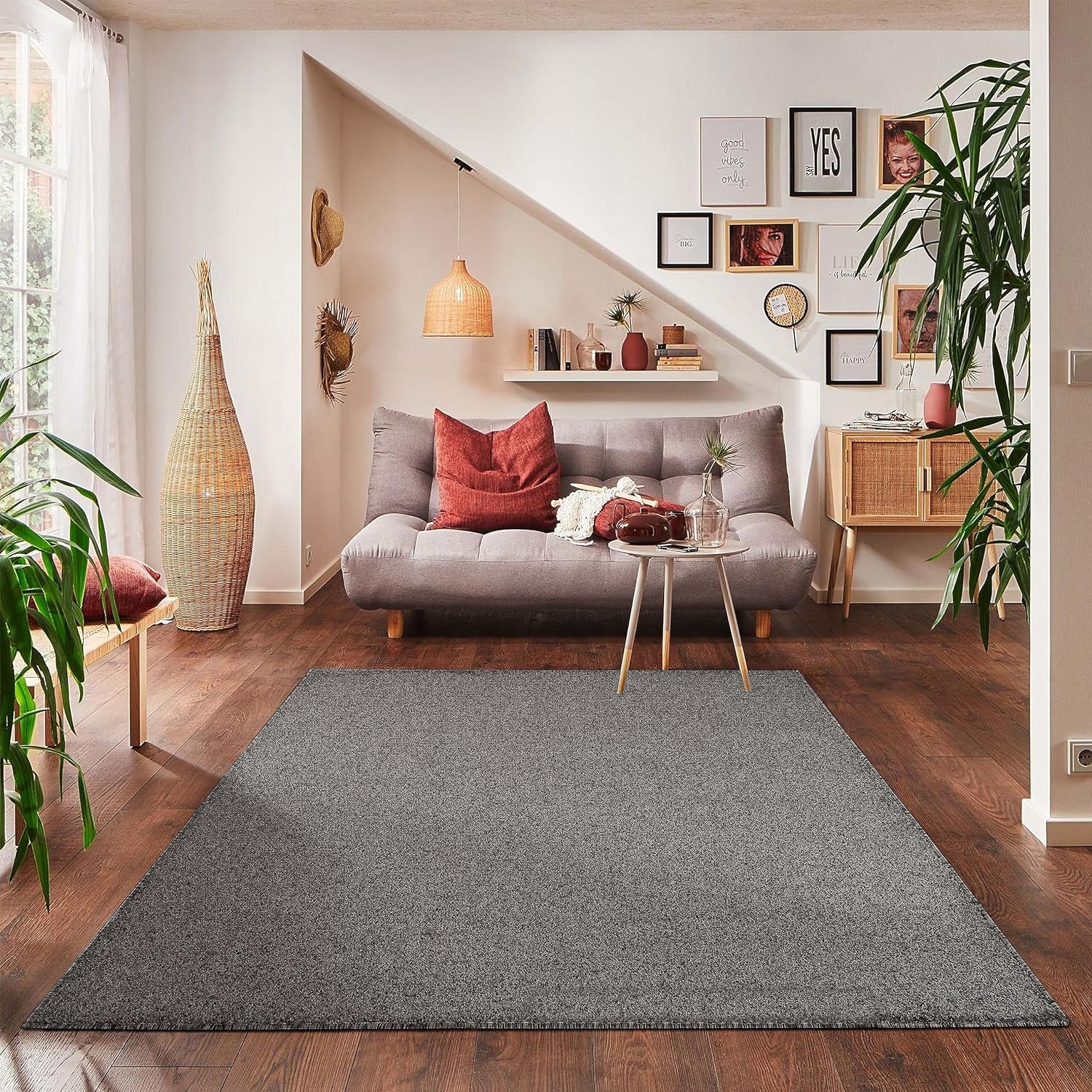 Tapis Uni à poils courts - Gris – STUDIO DECO