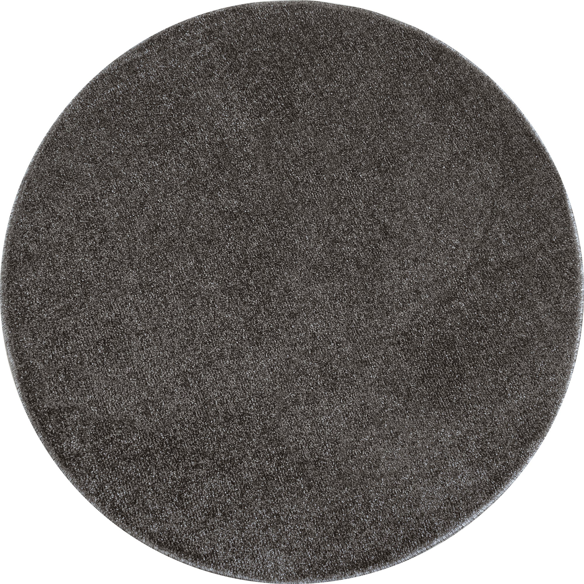 Tapis Uni Rond à poils courts - Gris – STUDIO DECO