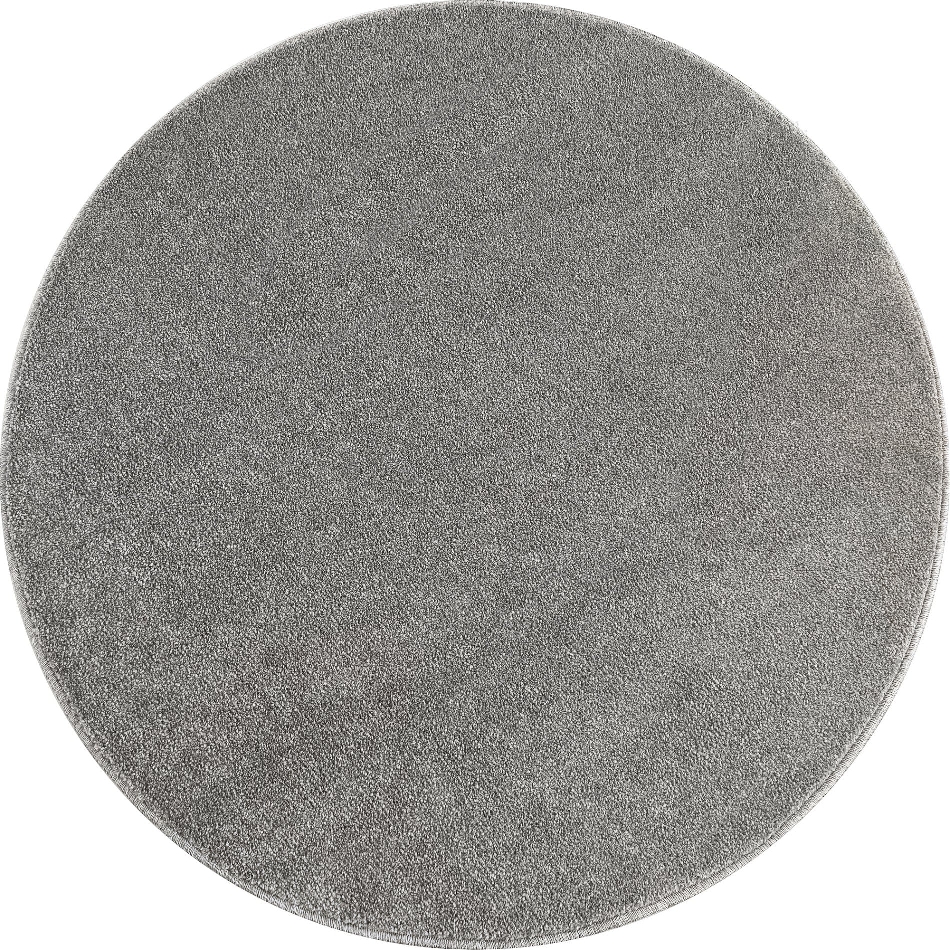 Tapis Uni Rond à poils courts - Gris Clair – STUDIO DECO