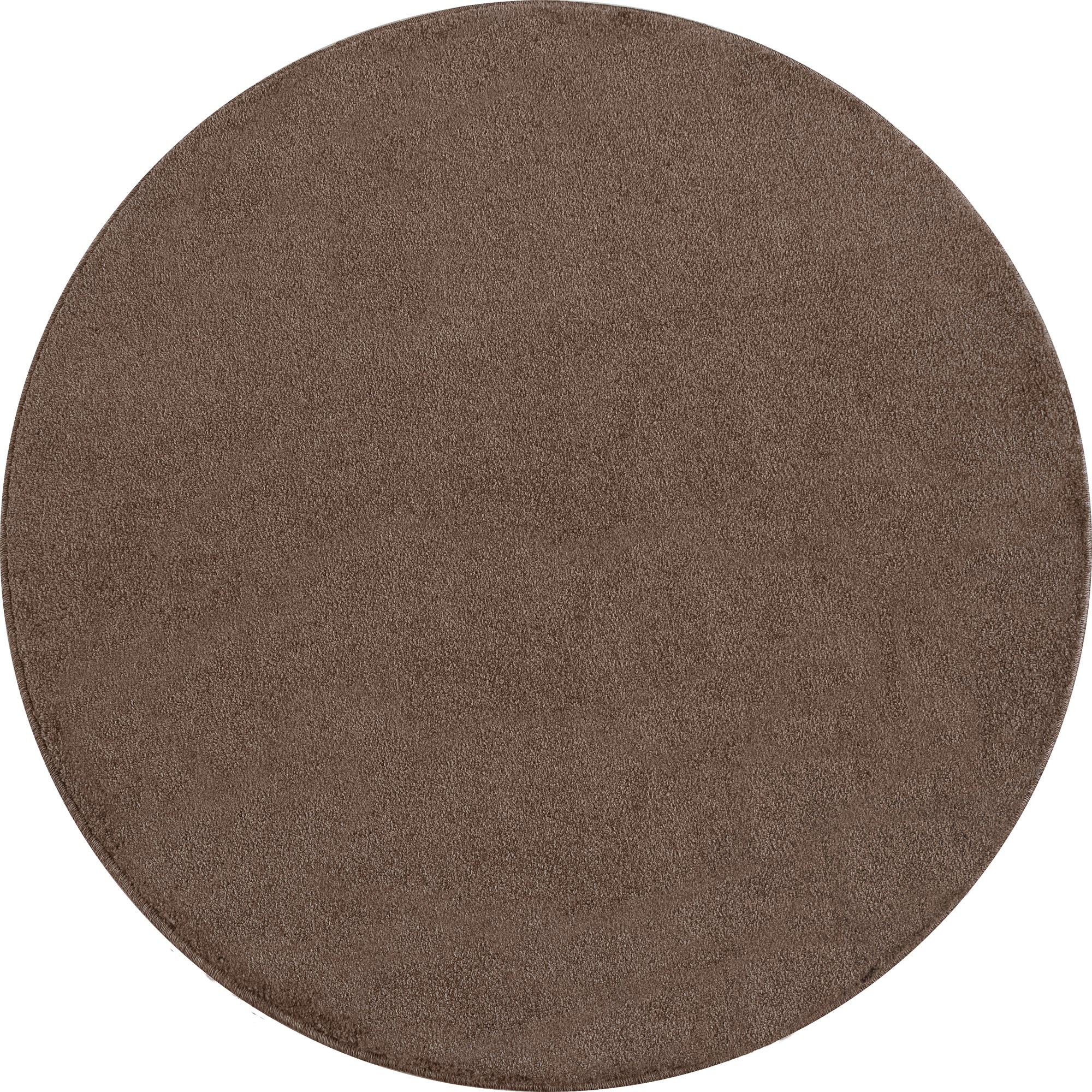 Tapis Uni Rond à poils courts - Mocca – STUDIO DECO