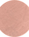 Tapis Uni Rond à poils courts - Rose – STUDIO DECO