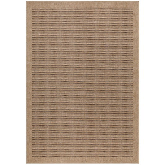 Tapis Naturel aspect jute Beige et Noir