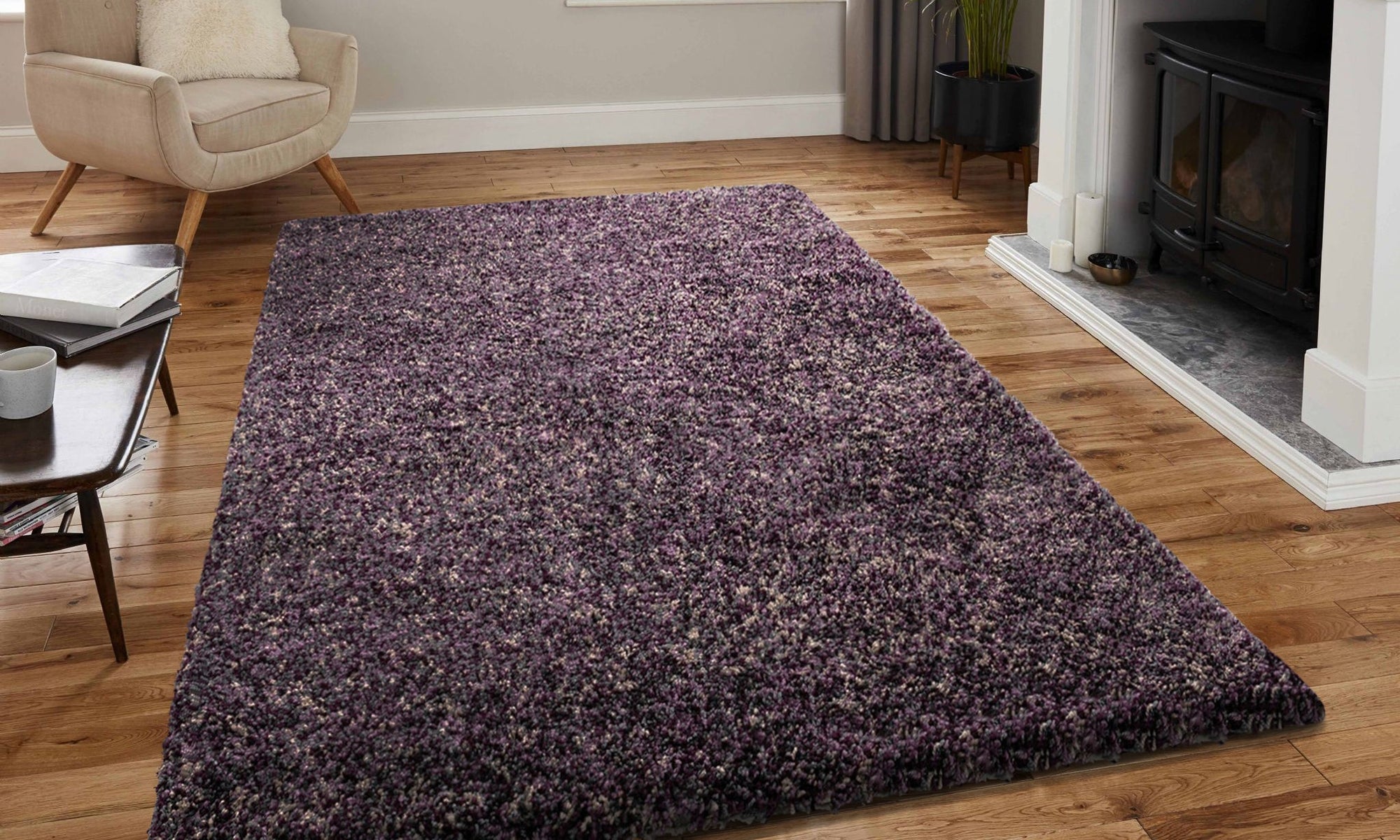 Tapis à poils longs 30mm - Lila – STUDIO DECO