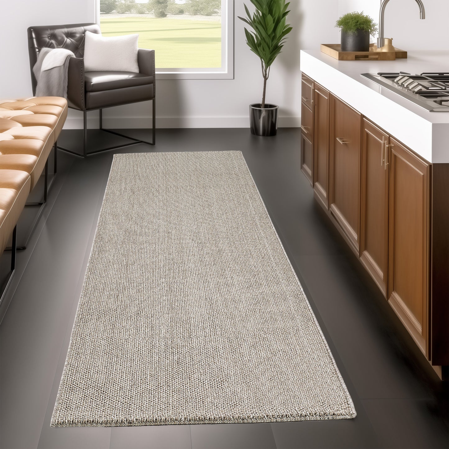 Tapis Naturel aspect jute - Mocca