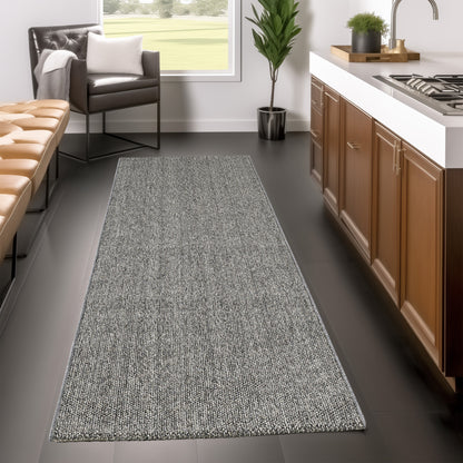 Tapis Naturel aspect jute - Gris