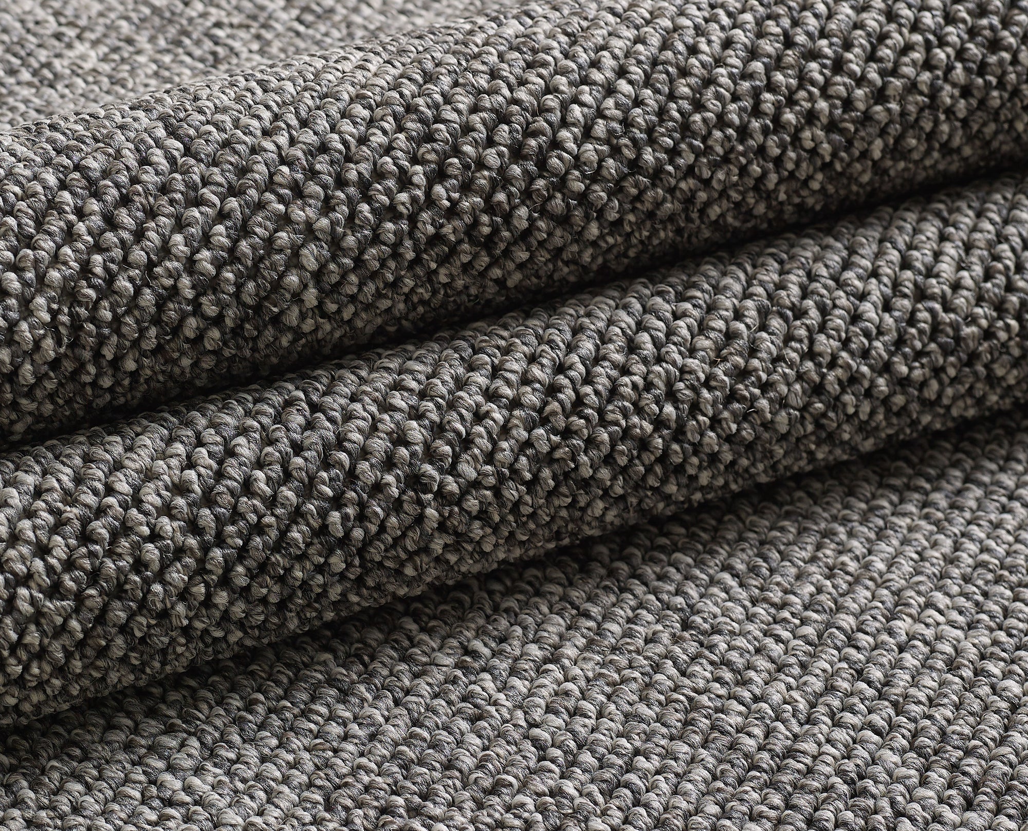 Tapis Rond Naturel aspect jute - Gris – STUDIO DECO