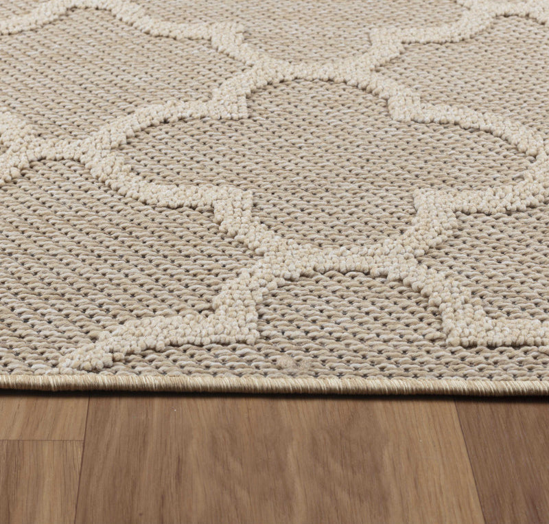 Tapis effet Jute naturel Alhambra - Beige