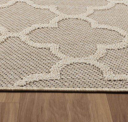 Tapis effet Jute naturel Alhambra - Beige