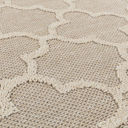 Tapis effet Jute naturel Alhambra - Beige