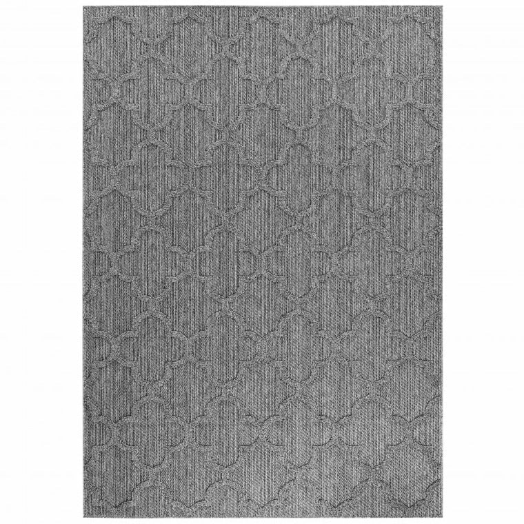 Tapis effet Jute naturel Alhambra - Gris