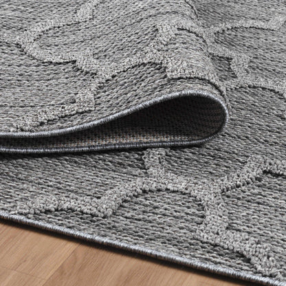 Tapis effet Jute naturel Alhambra - Gris