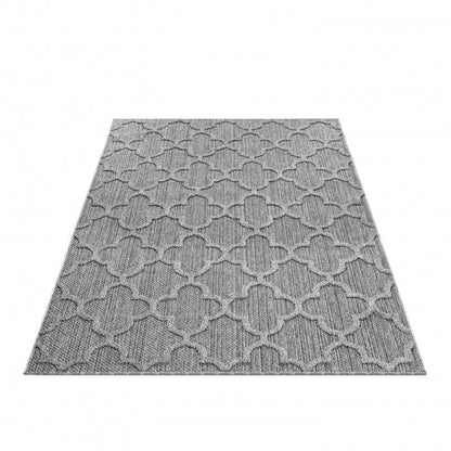 Tapis effet Jute naturel Alhambra - Gris