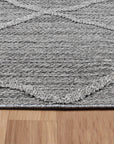 Tapis effet Jute naturel à Relief Losanges - Gris – STUDIO DECO