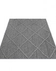 Tapis effet Jute naturel à Relief Losanges - Gris – STUDIO DECO