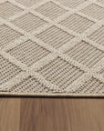 Tapis effet Jute naturel à Relief Stries - Beige – STUDIO DECO