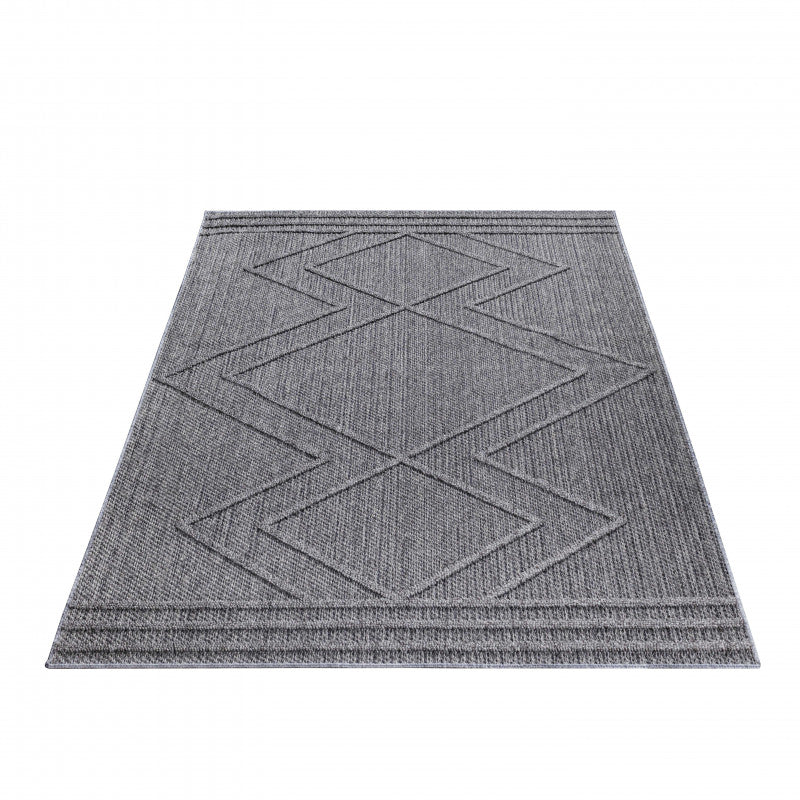 Tapis effet Jute naturel à Relief Berbère - Gris – STUDIO DECO