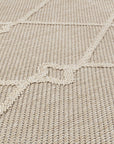 Tapis effet Jute naturel à Relief Géométrique - Beige – STUDIO DECO