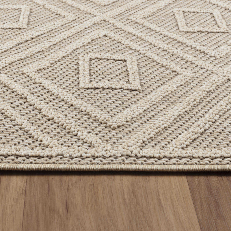 Tapis effet Jute naturel à Relief pavés - Beige – STUDIO DECO