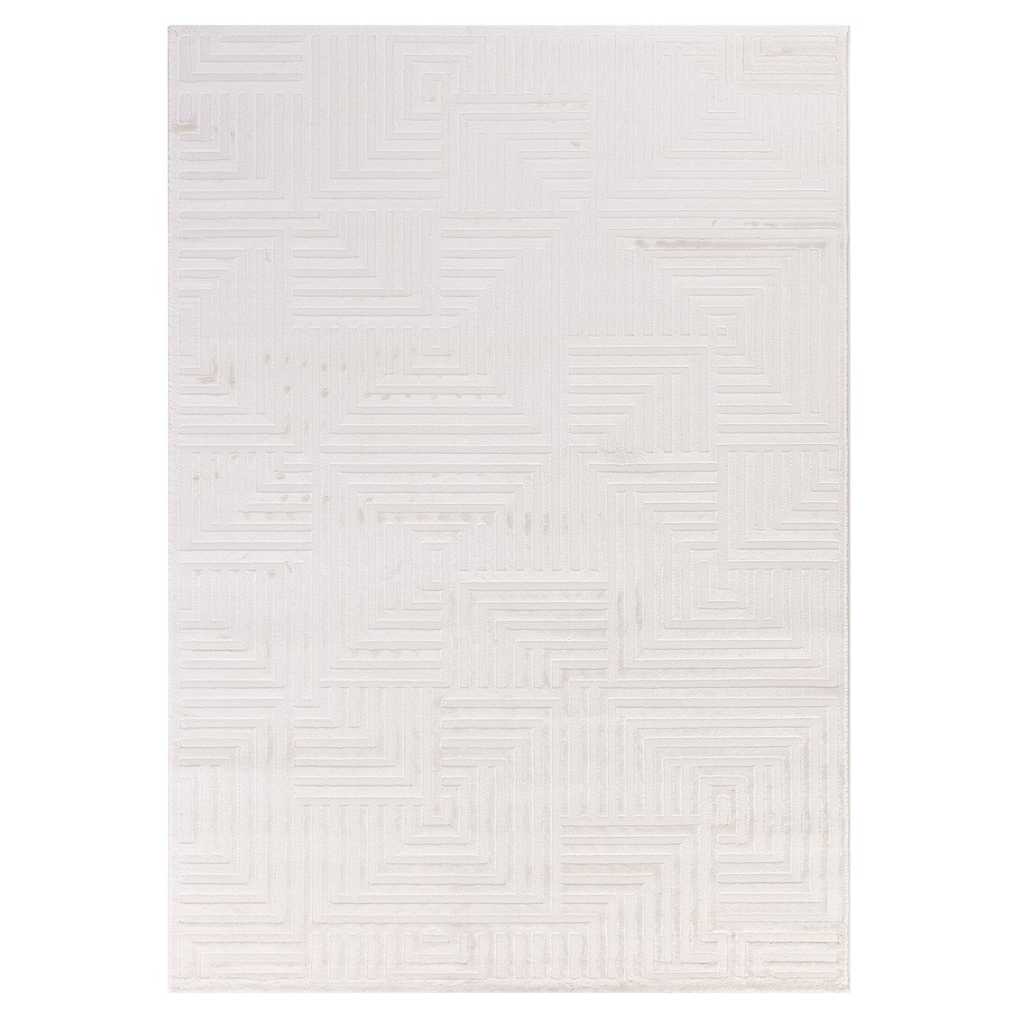 Tapis Ultra Dense Aspect Laine - Aswan Crème