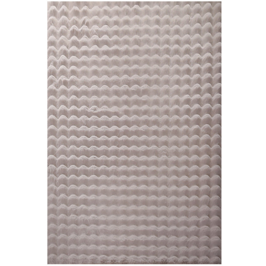 Tapis de fourrure à relief DAVE - Beige