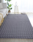 Tapis de fourrure à relief DAVE - Gris – STUDIO DECO