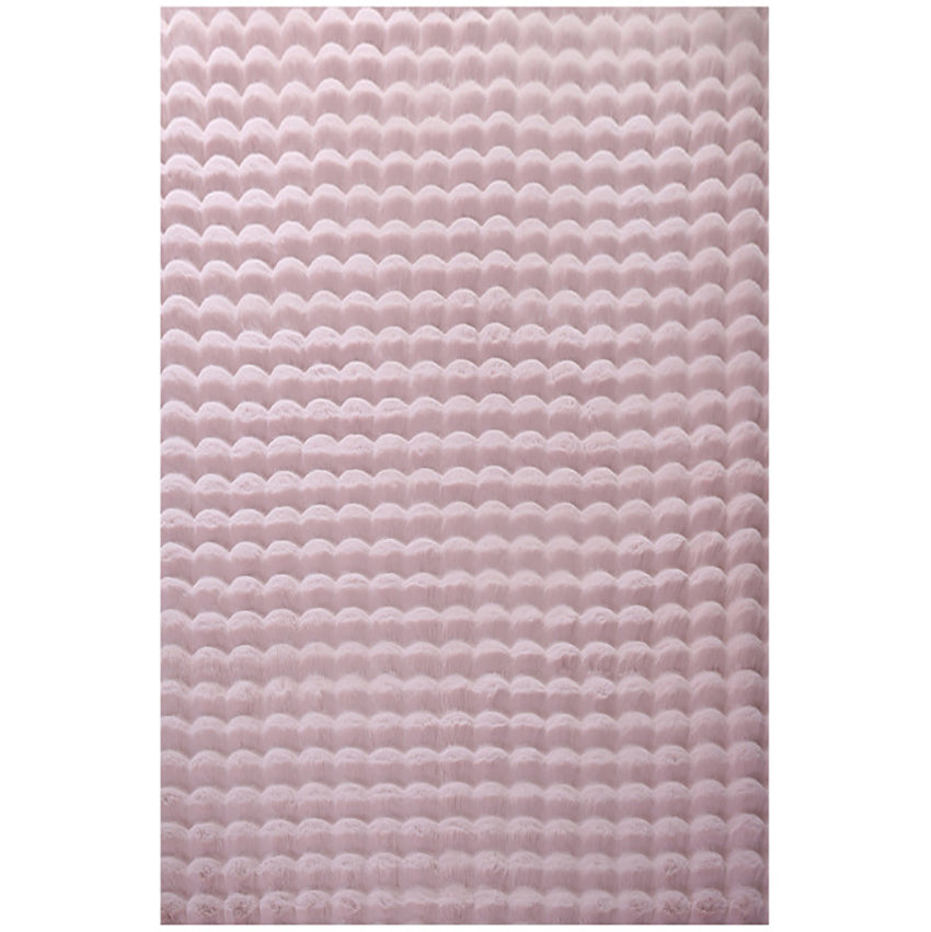Tapis de fourrure à relief DAVE - Rose – STUDIO DECO