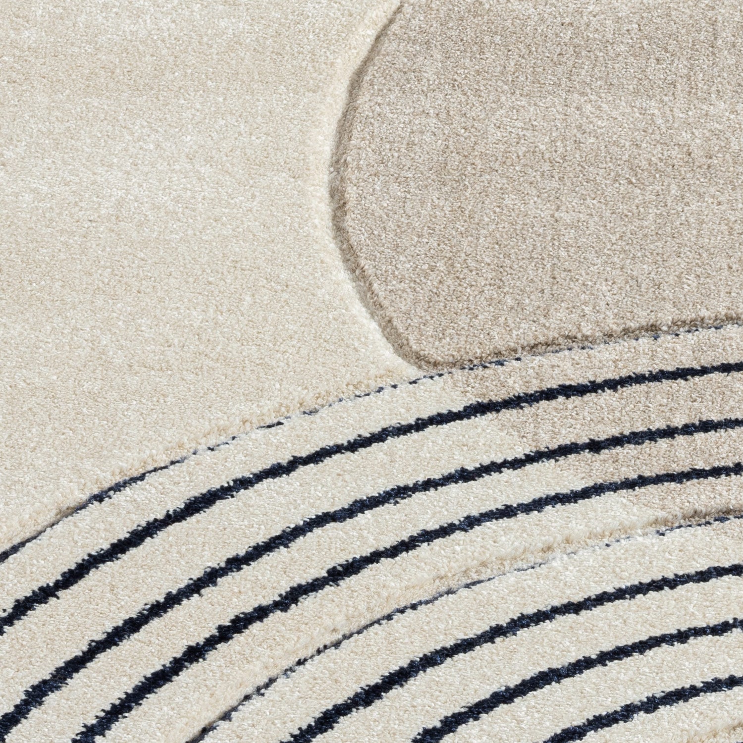 Tapis Bohème Abstrait - Beige et Ocre – STUDIO DECO