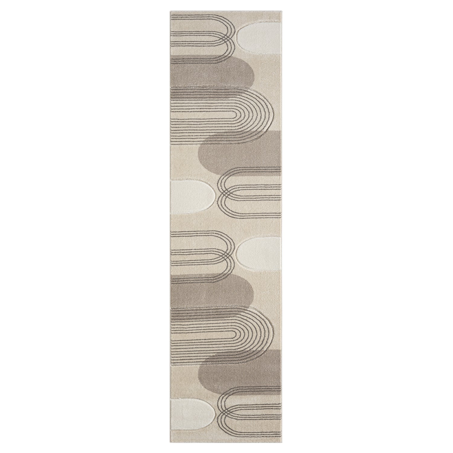 Tapis de couloir Bohème Abstrait - Beige et Crème – STUDIO DECO