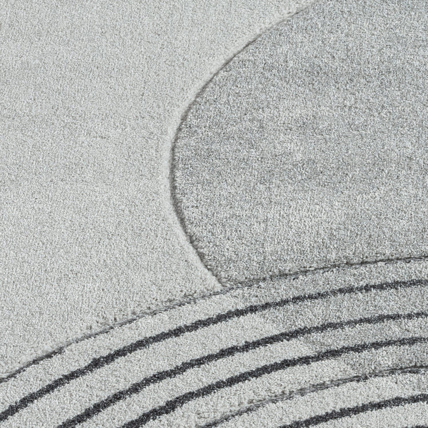 Tapis Bohème Abstrait - Gris et Crème – STUDIO DECO