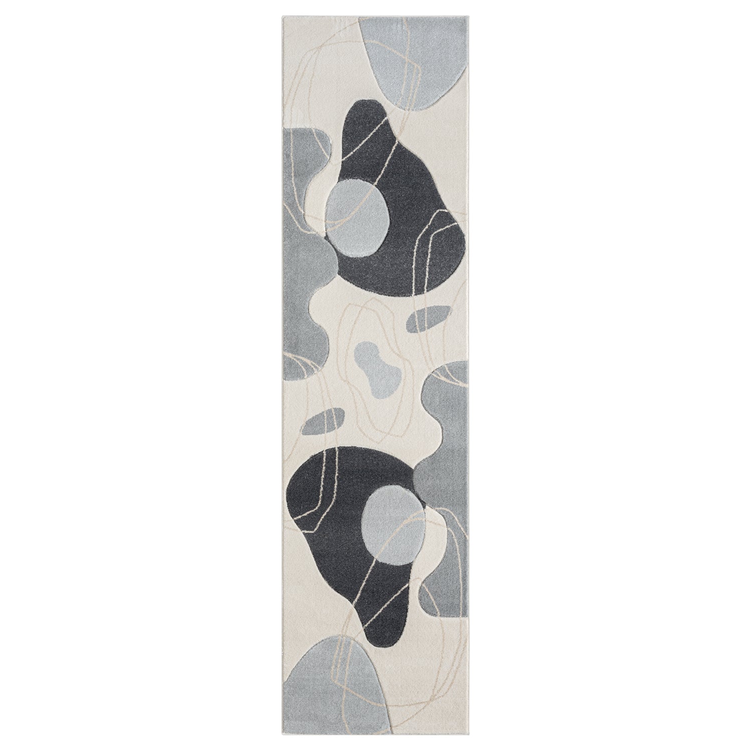 Tapis de couloir Bohème Aesthetic - Gris et Bleu – STUDIO DECO