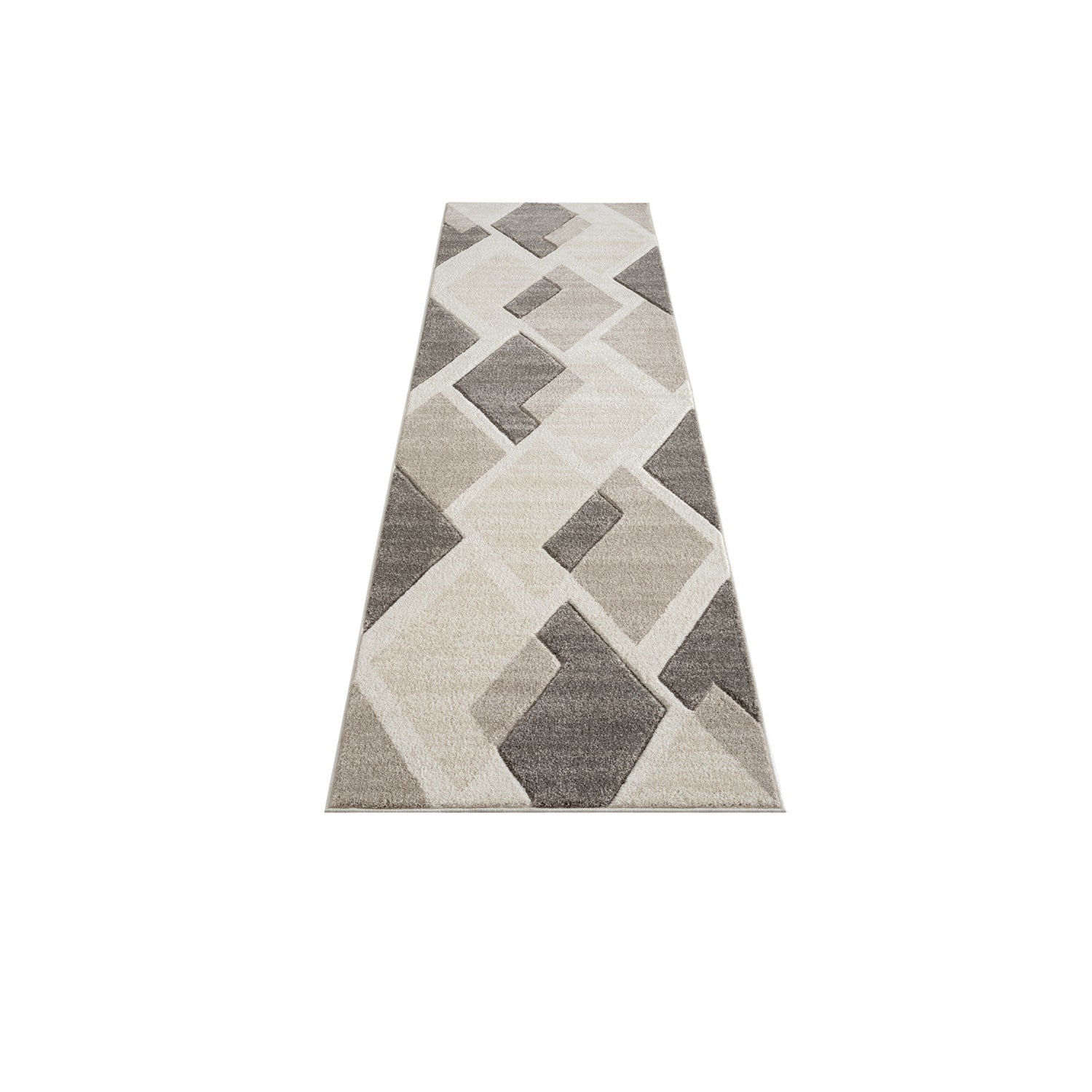 Tapis de couloir Géométrique - NARA Beige – STUDIO DECO