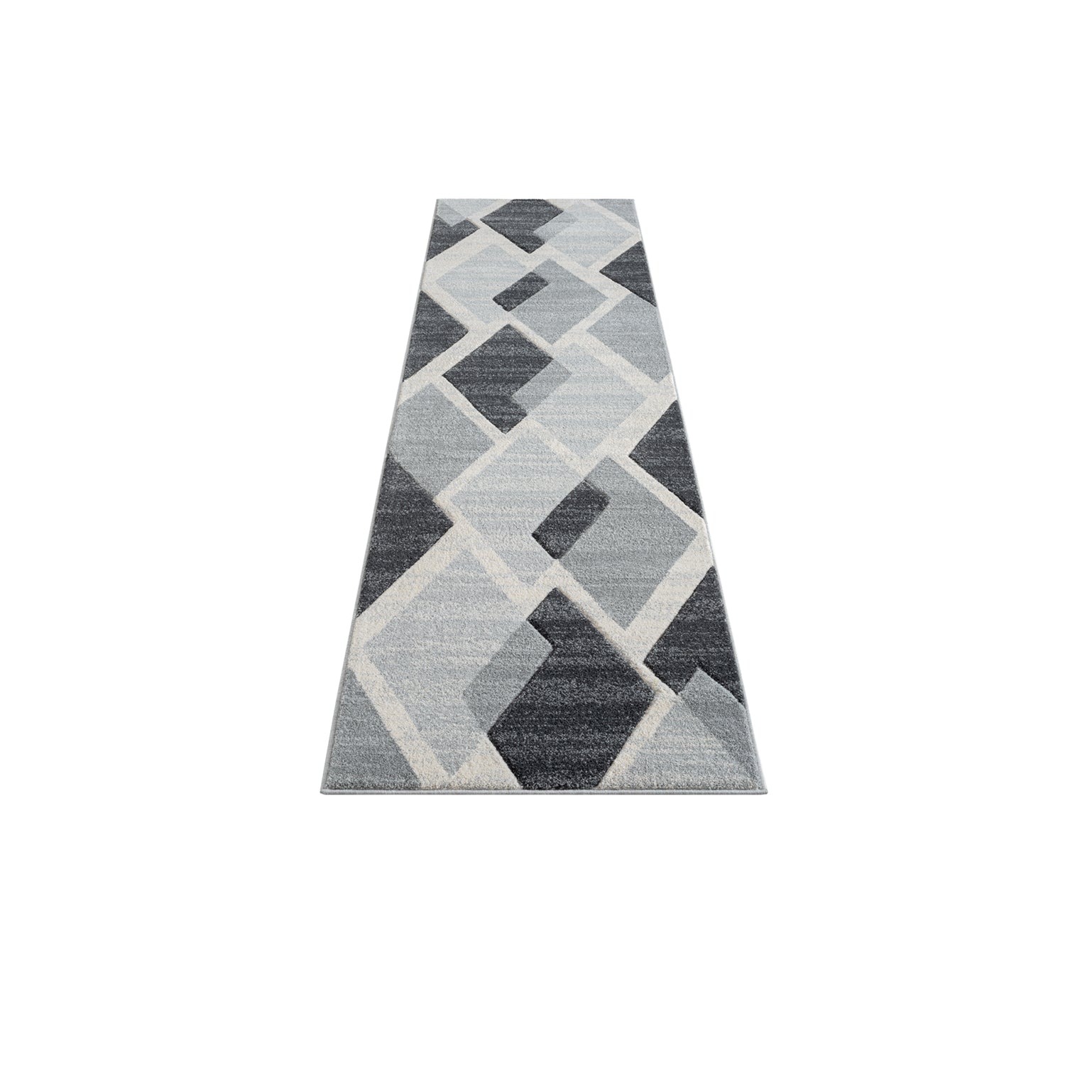 Tapis de couloir Géométrique - NARA Gris – STUDIO DECO