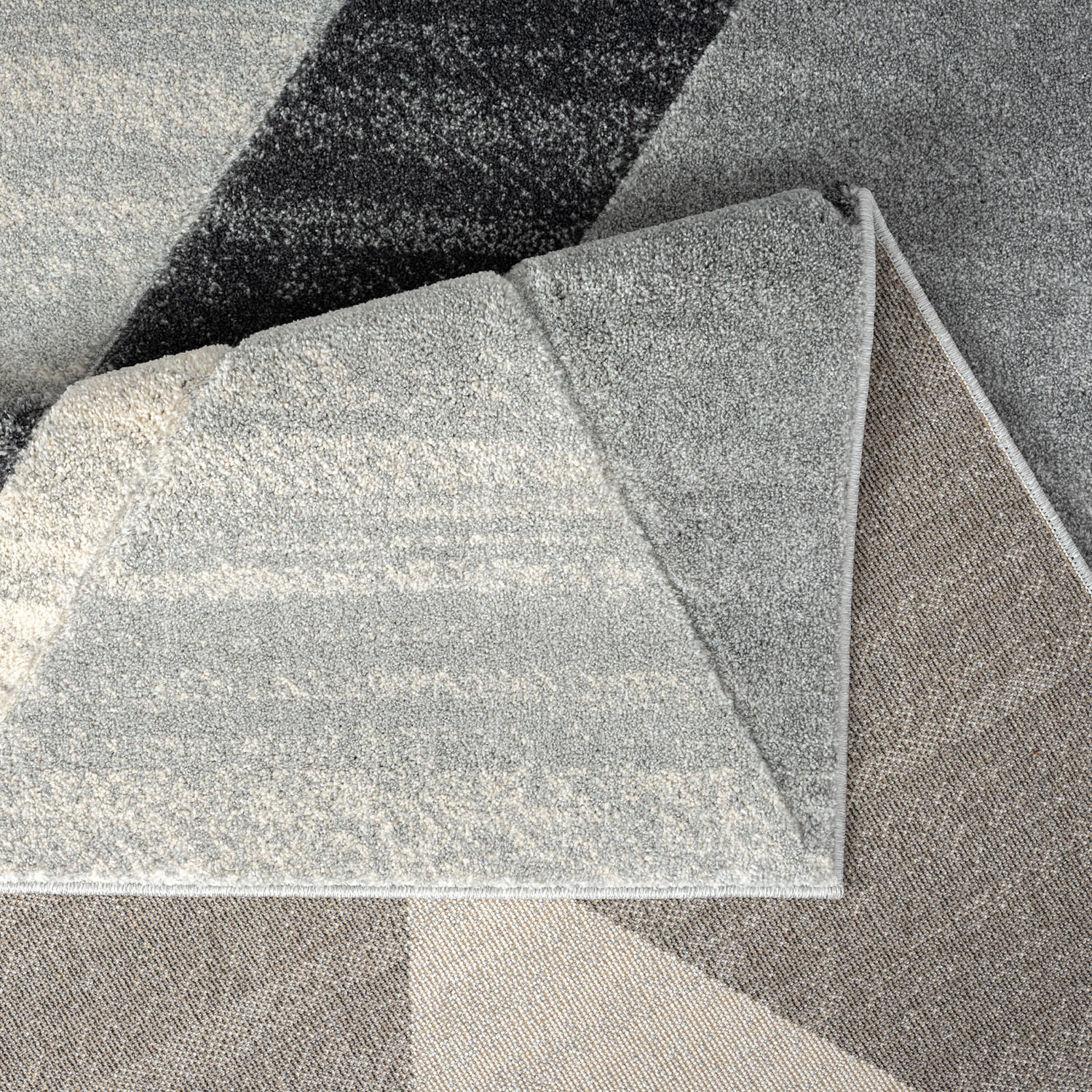 Tapis Géométrique - NARA Gris – STUDIO DECO