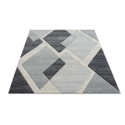 Tapis Nara Géométrique - Gris