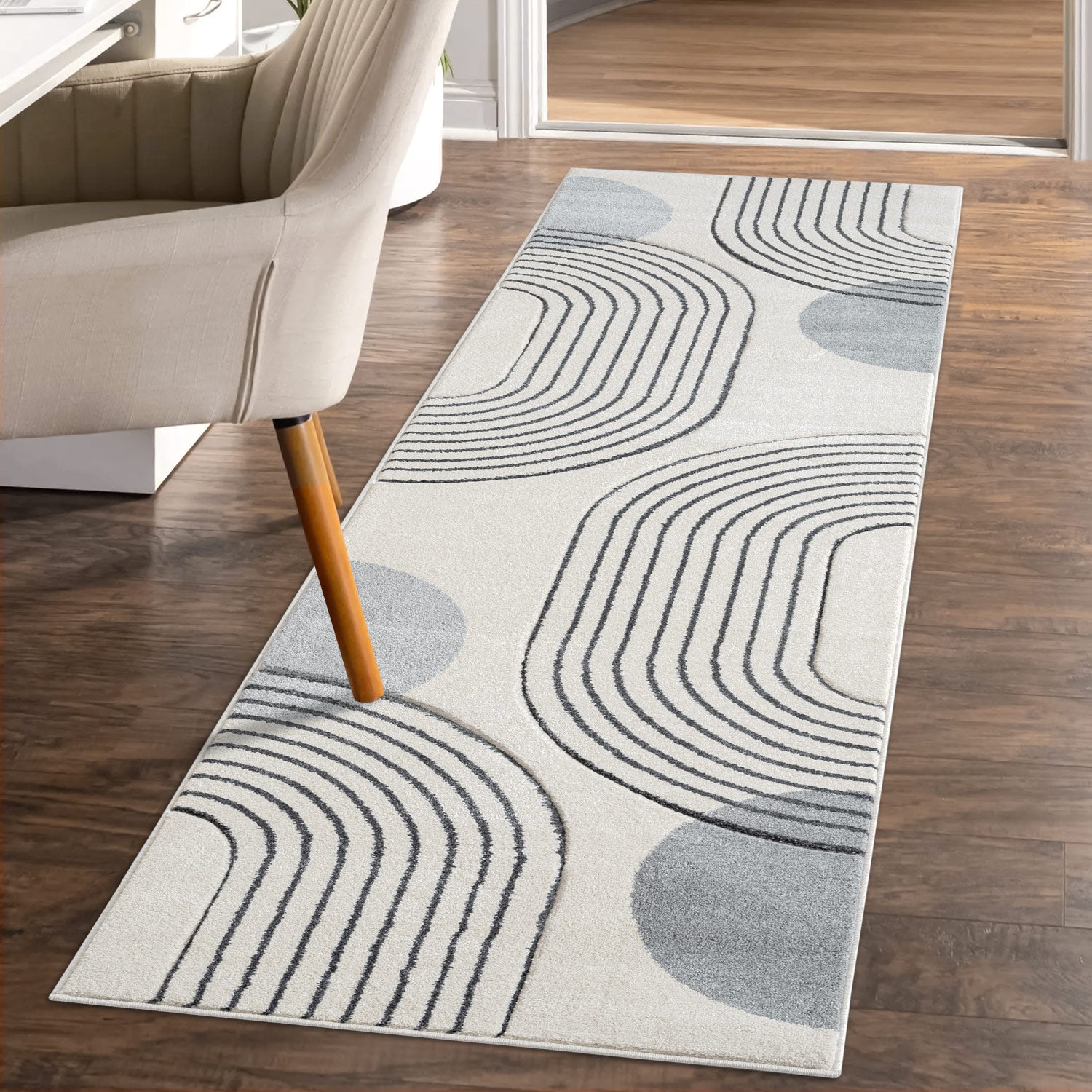 Tapis de couloir Bohème Pop - Crème – STUDIO DECO